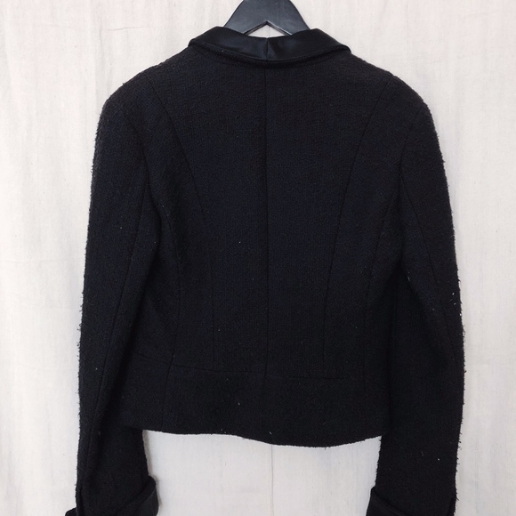 Authentic Chanel Structured Tweed and Silk Blazer - Picture 2 of 8